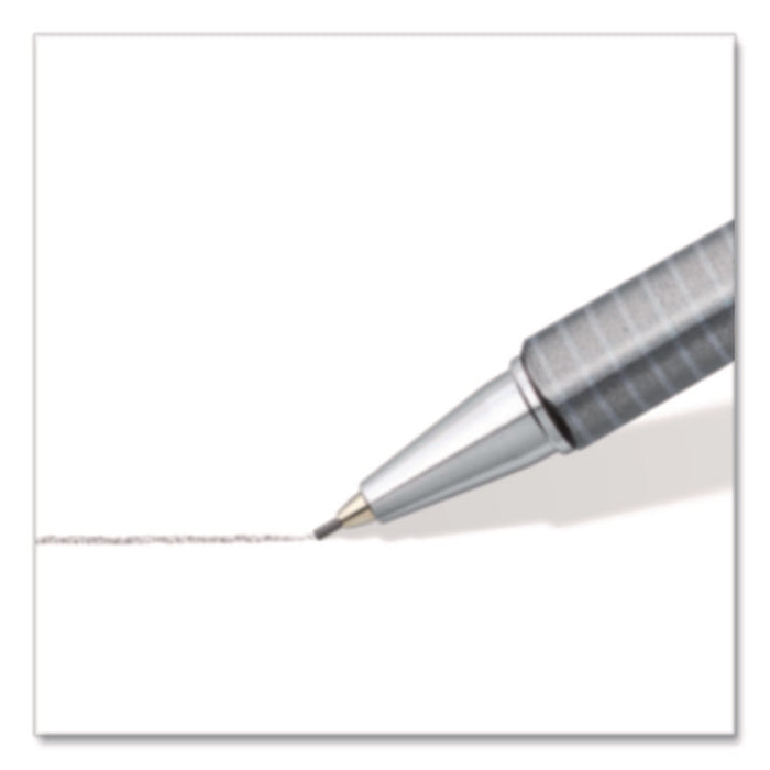 Mechanical Pencils, 0.7 mm, HB (#2), Black Lead, Light Blue Barrel, 10/Box