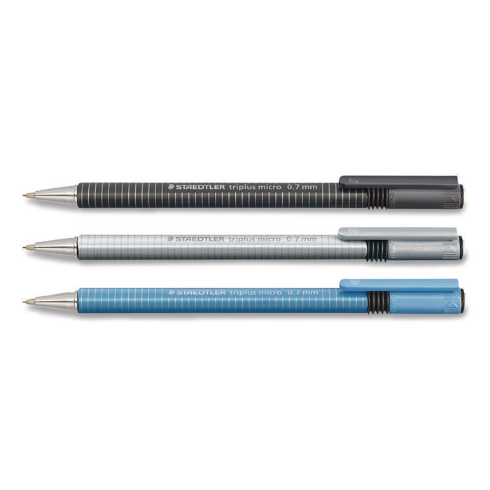 Mechanical Pencils, 0.7 mm, HB (#2), Black Lead, Light Blue Barrel, 10/Box