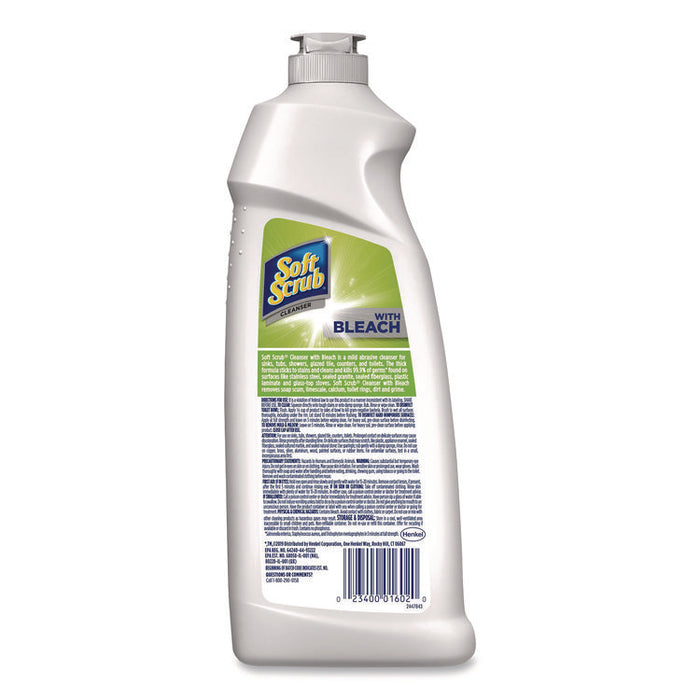 Cleanser with Bleach, 24 oz Bottle, 8/Carton