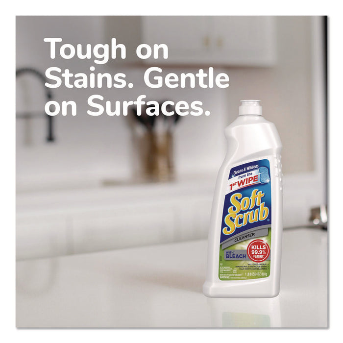 Cleanser with Bleach, 24 oz Bottle, 8/Carton