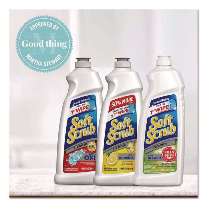 Cleanser with Bleach, 24 oz Bottle, 8/Carton