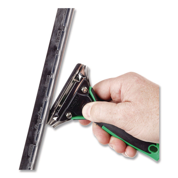 Stainless Steel "S" Channel with Soft Rubber, 10" Wide Blade
