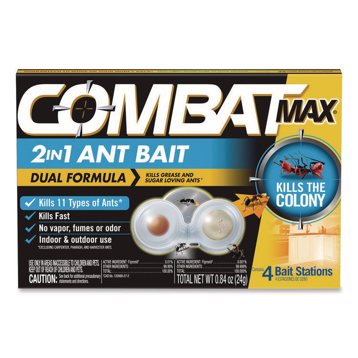Max 2-in-1 Ant Bait, 4/Pack, 8 Packs/Carton