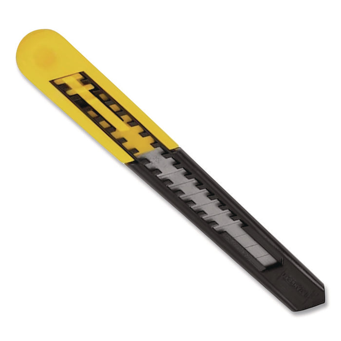 Two-Pack Quick Point Snap Off Blade Utility Knife, 9 mm and 18 mm Blades, Yellow/Black