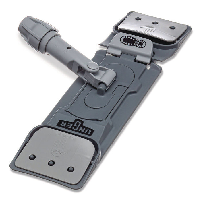 EZ Flat Mop Holders, Plastic Head, 16", Gray