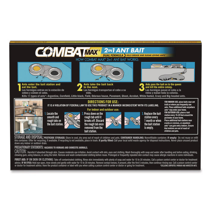 Max 2-in-1 Ant Bait, 0.84 oz, 4 Bait Stations