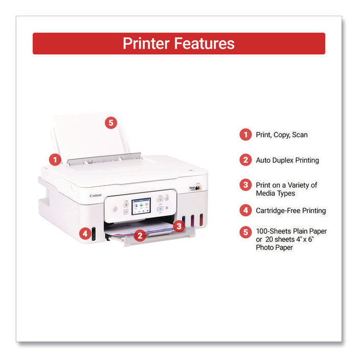 MegaTank PIXMA G3290 All-in-One Wireless Inkjet Printer,  Copy/Print/Scan
