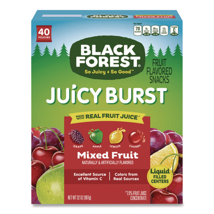 Juicy Burst Fruit Flavored Snack, Mixed Fruit, 32 oz Pouch, 40/Box