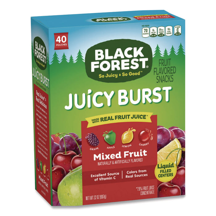 Juicy Burst Fruit Flavored Snack, Mixed Fruit, 32 oz Pouch, 40/Box