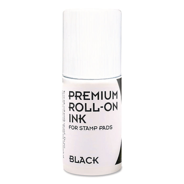 Premium Roll-On Ink, 2 oz, Black