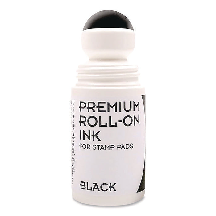 Premium Roll-On Ink, 2 oz, Black