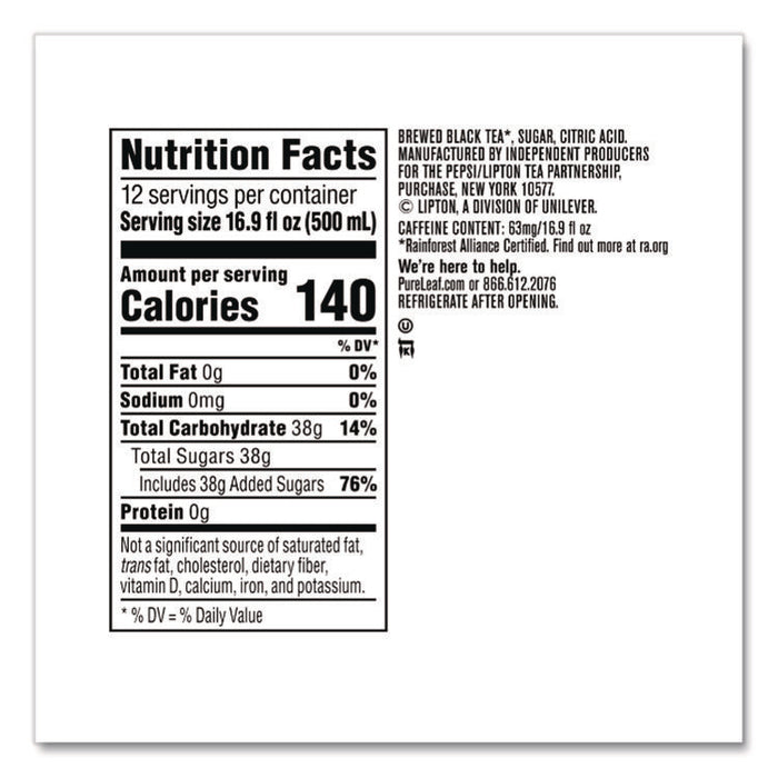 Iced Tea, Sweet Tea, 18.5 oz, 12/Carton