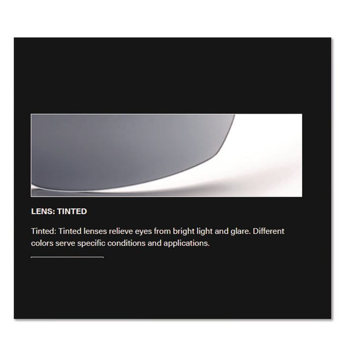 Anser Optical Safety Glasses, Black Half Frame, Gray Dual Lens