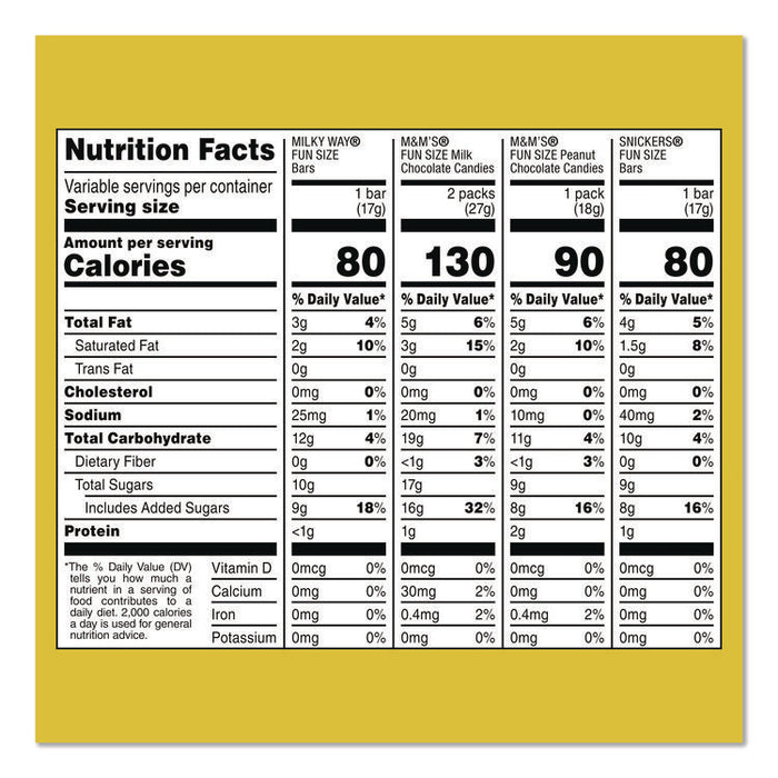 Chocolate Assortment, Assorted Fun and Snack Sizes, 3 Bags/Pack