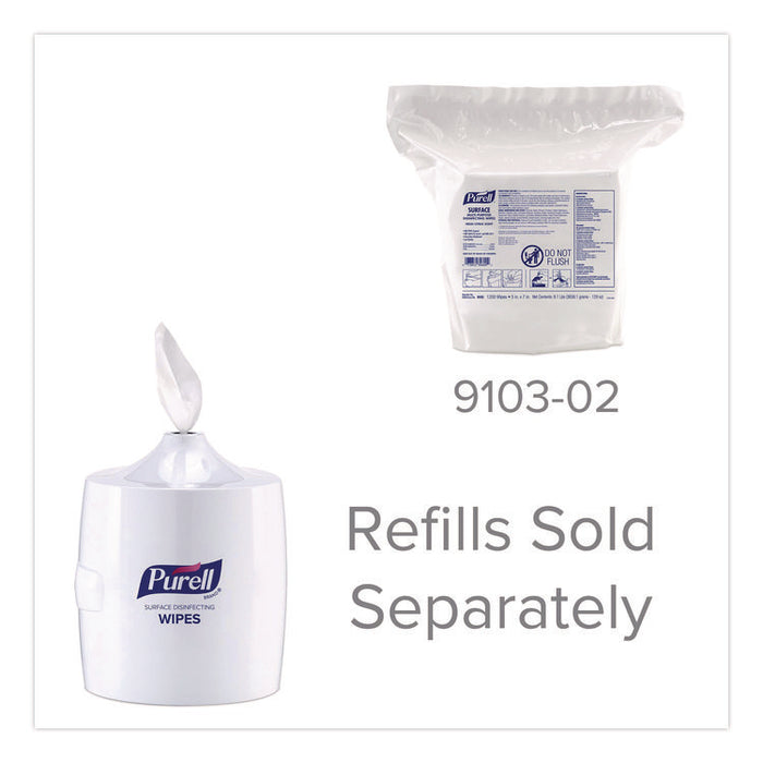 Surface Disinfecting Wipes Wall Dispenser, 11 x 13.38 x 11.06, White