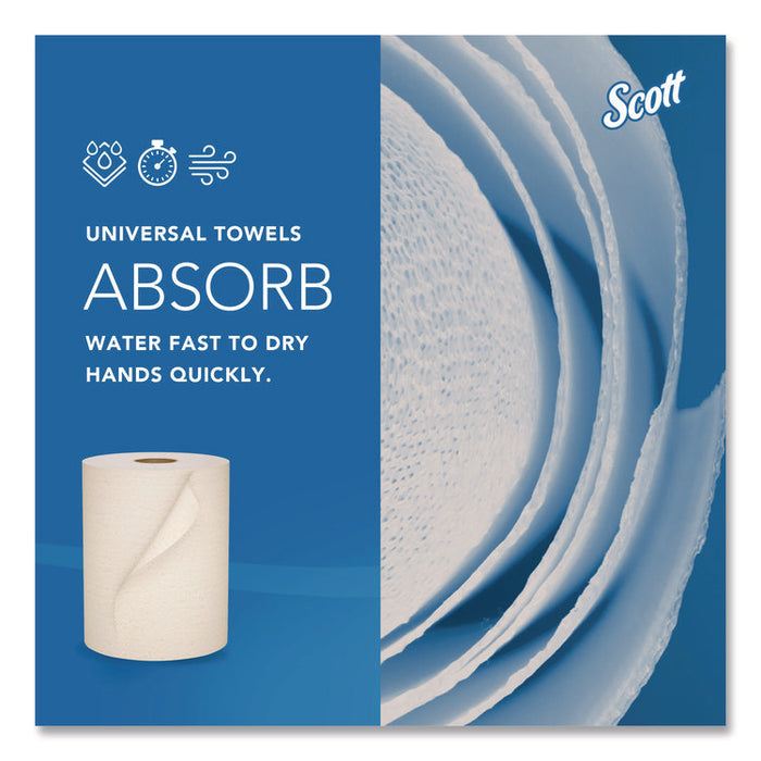 Essential 100% Recycled Fiber Hard Roll Towel, 1-Ply, 8" x 800 ft, 1.5" Core, Brown, 6 Rolls/Carton