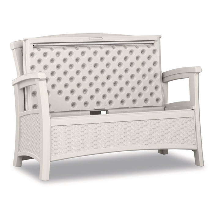 Elements Loveseat with Storage, 47" x 29.75" x 35.5", Ice Cube