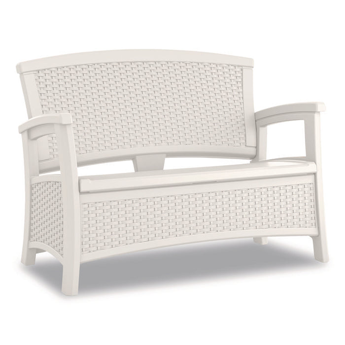 Elements Loveseat with Storage, 47" x 29.75" x 35.5", Ice Cube