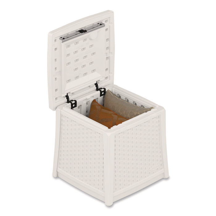 Elements End Table with Storage, Square, 18.75w x 18.75d x 18h, Ice Cube Top, Ice Cube Base/Legs