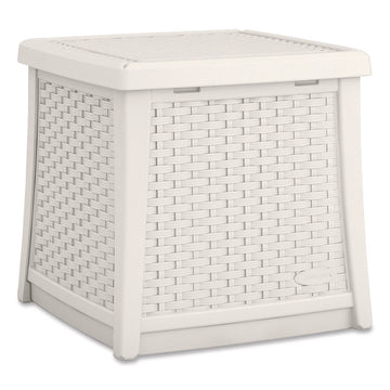 Elements End Table with Storage, Square, 18.75w x 18.75d x 18h, Ice Cube Top, Ice Cube Base/Legs