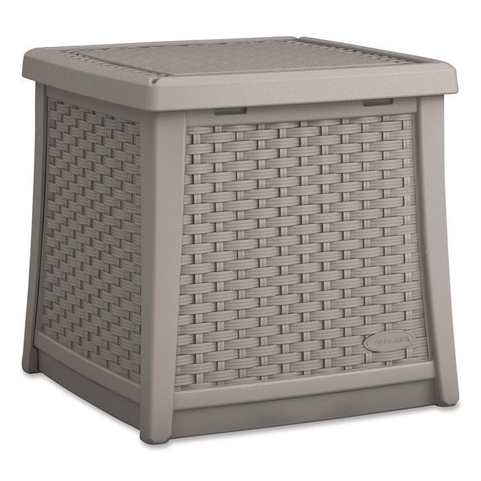 Elements End Table with Storage, Square, 18.75w x 18.75d x 18h, Dove Gray Top, Dove Gray Base