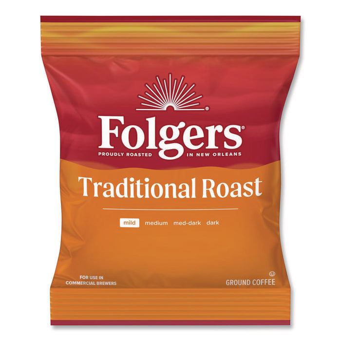 Traditional Roast Ground Coffee Fraction Packs, Traditional Roast, 2 oz, 42/Carton