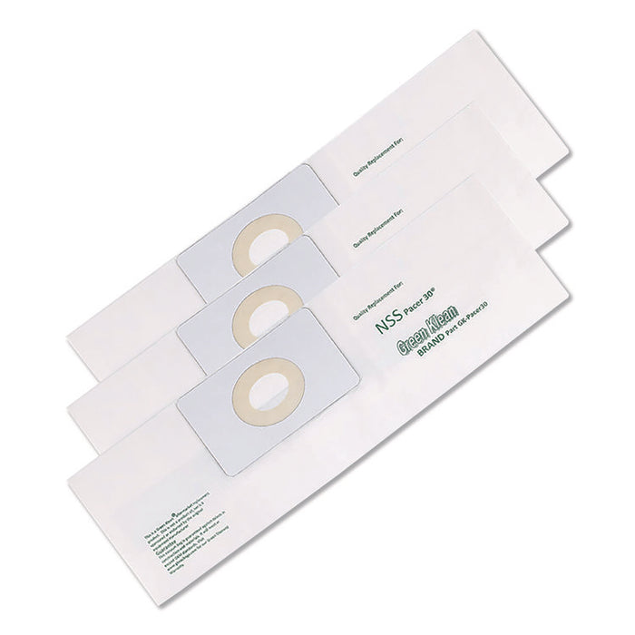 Replacement Vacuum Bags, Fits NSS Pacer 30, 3/Pack