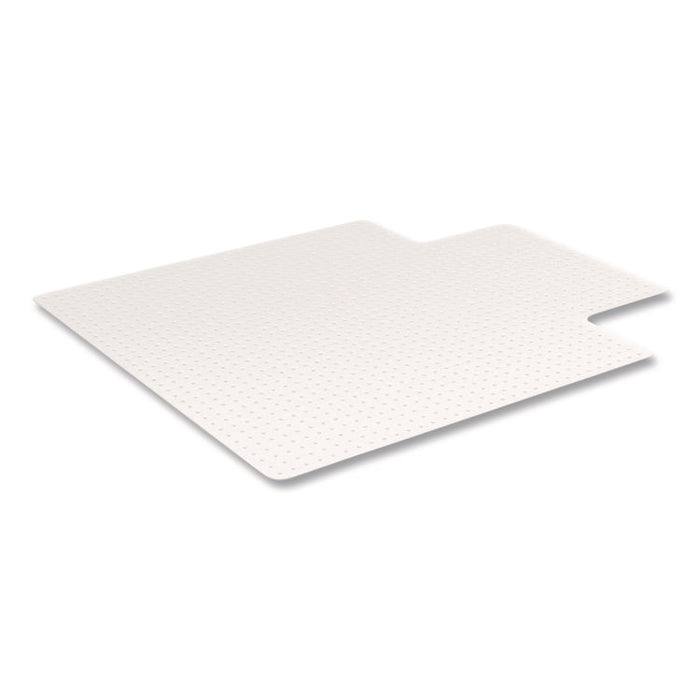 OceanMat Carpet Chair Mat for Flat Pile Carpeted Floors, Rectangular with Lip, Straight Edges, 36" x 48", Clear