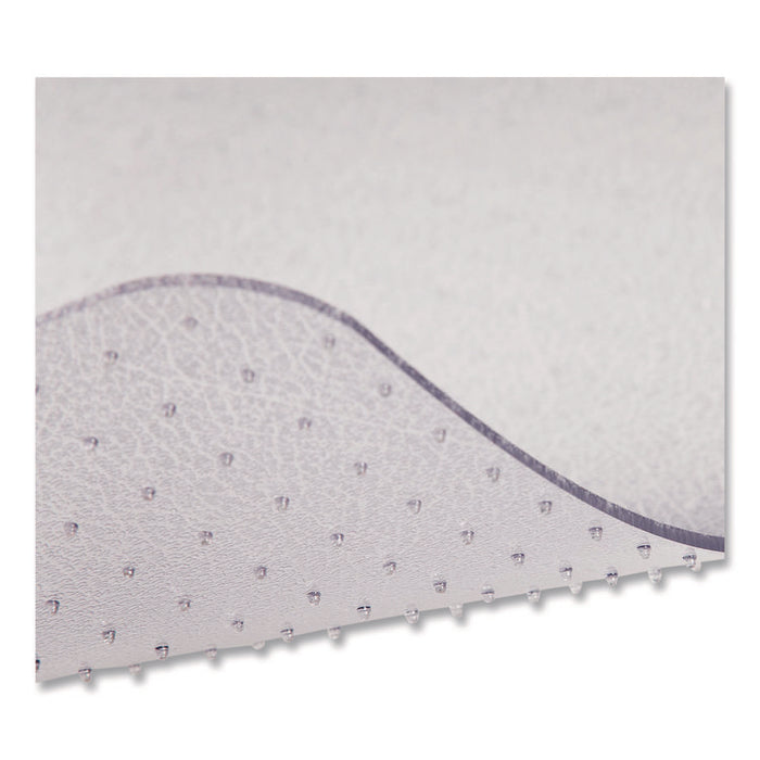 OceanMat Carpet Chair Mat for Flat Pile Carpeted Floors, Rectangular with Lip, Straight Edges, 36" x 48", Clear