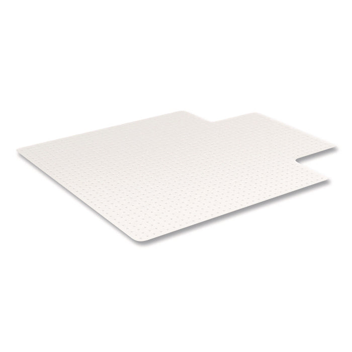 OceanMat Carpet Chair Mat for Flat Pile Carpeted Floors, Rectangular with Lip, Straight Edges, 45" x 53", Clear