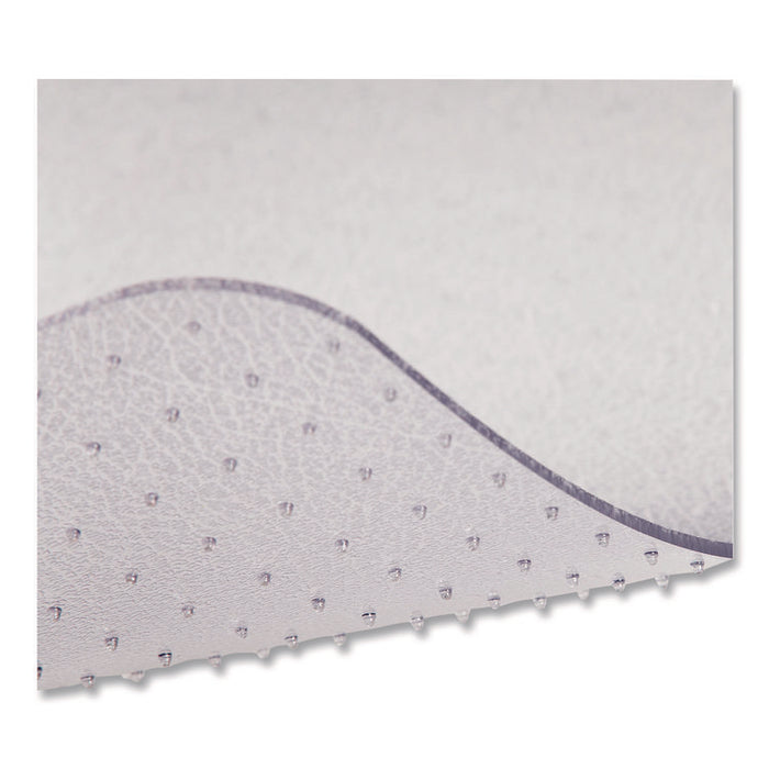 OceanMat Carpet Chair Mat for Flat Pile Carpeted Floors, Rectangular, Straight Edges, 36" x 48", Clear