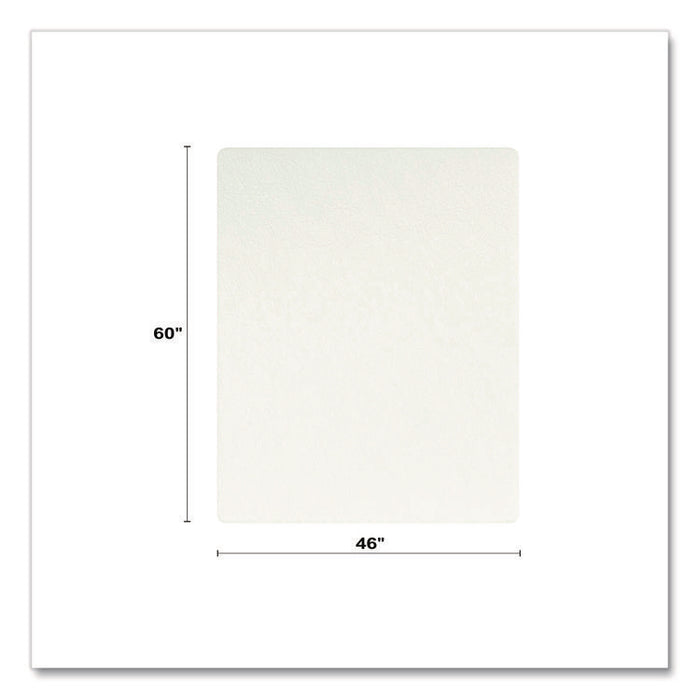 OceanMat Hard Floor Chair Mat for Hard Floors, Rectangular, Straight Edges, 46" x 60", Clear