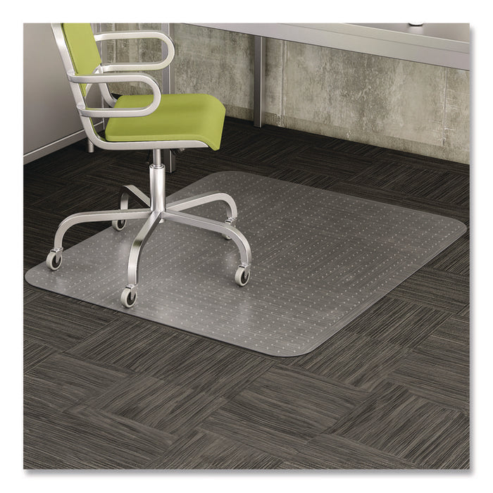 DuraMat Moderate Use Chair Mat for Low Pile Carpeted Floors, Rectangular, Beveled Edges, 45" x 53", Clear, Ships Flat
