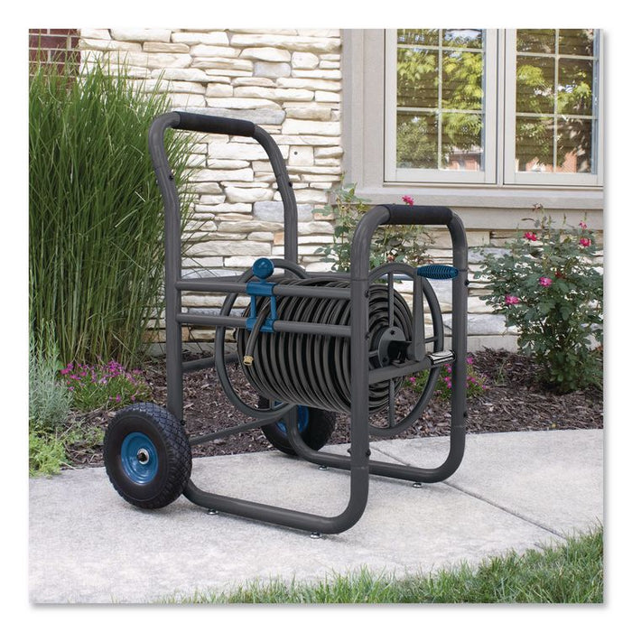 Professional Grade Hose Reel, 200 ft, 32 x 26.75 x 38, Gray