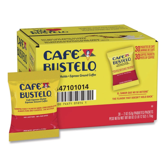 Regular Coffee Fraction Packs, Espresso, 2 oz Pack, 30/Carton