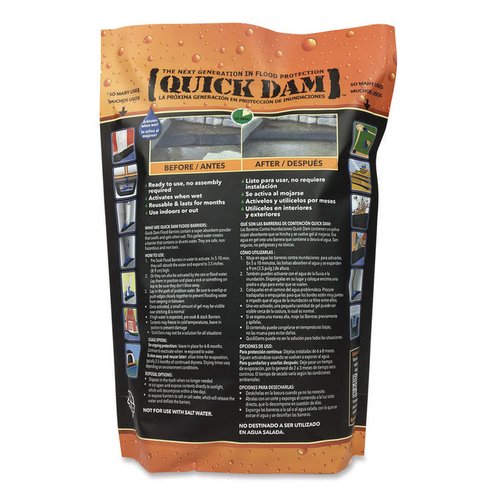 Flood Barriers, 6" x 5 ft x 3.5, 1 Barrier