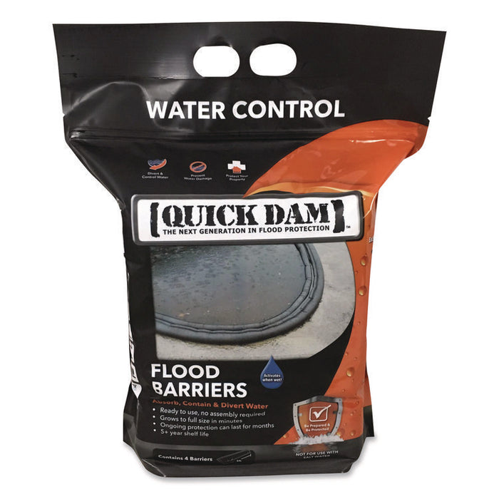 Flood Barriers, 6" x 5 ft x 3.5", 4/Pack