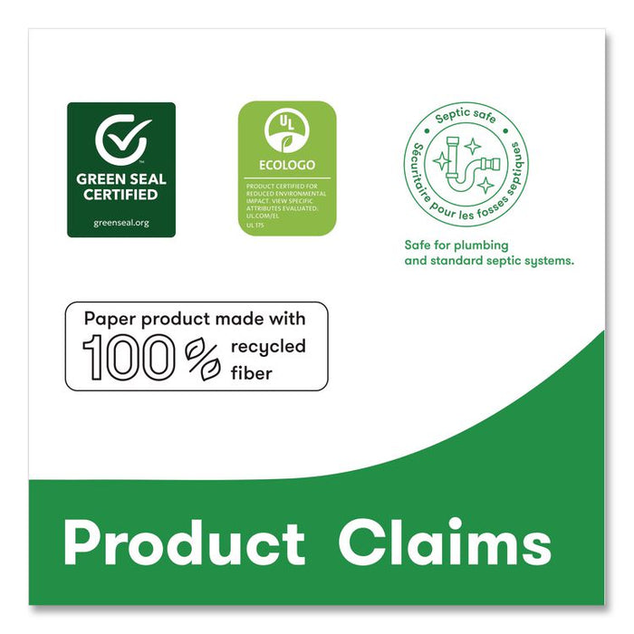 Perform Bath Tissue for Tandem Dispensers, Septic Safe, 2-Ply, 3.5" x 1,400 ft, White, 6 Rolls/Carton