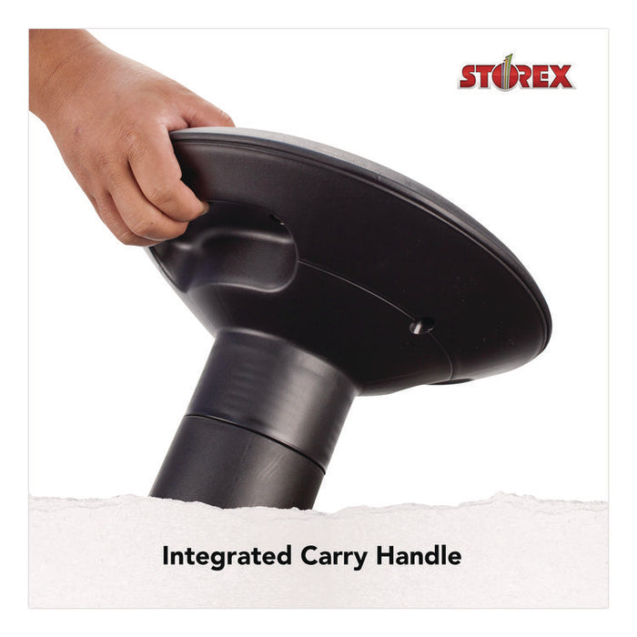 Wiggle Stool, Backless, Supports Up to 250 lbs, 12" to 18" Seat Height, Black Seat, Black Base