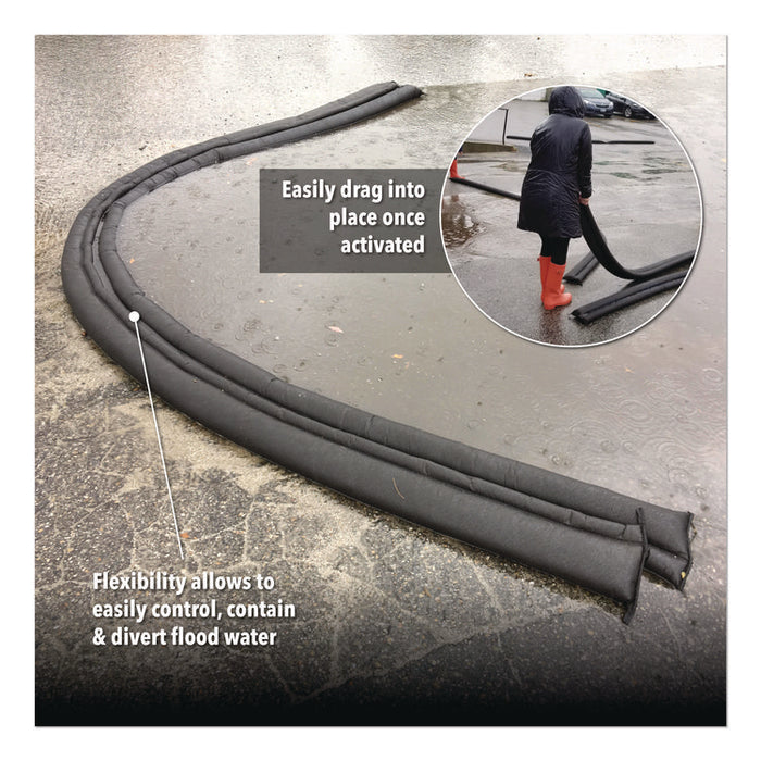 Flood Barriers, 6" x 17 ft x, 3.5", 1 Barrier