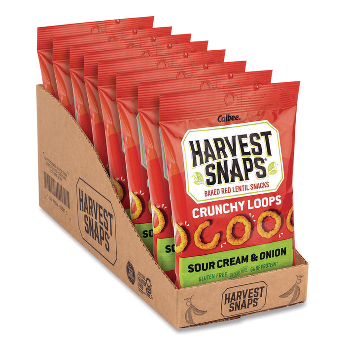 Crunchy Loops, Sour Cream and Onion, 1.35 oz Bag, 8/Box