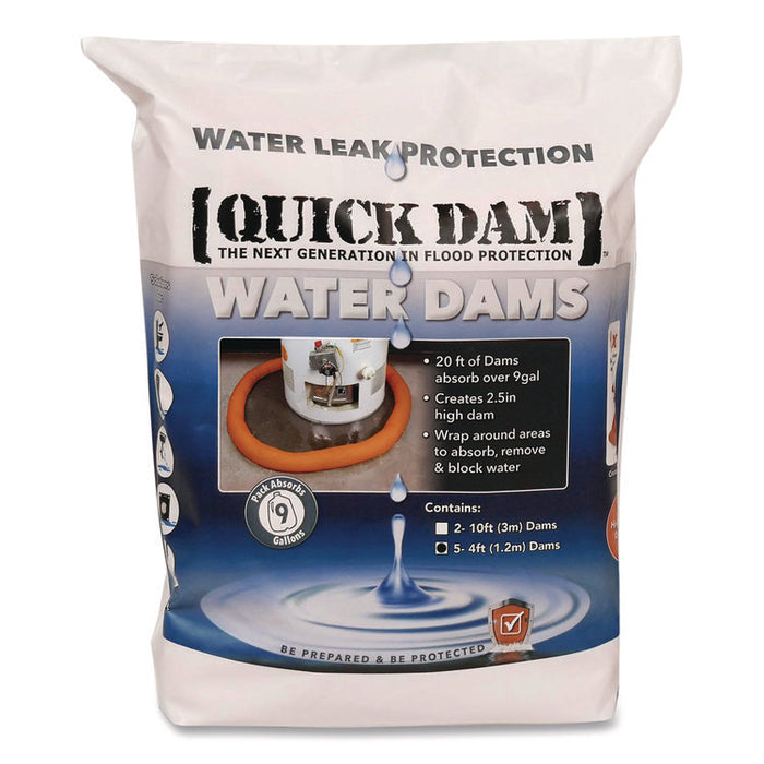 Water Dams, 2.5" x 4 ft x 2.5", 5/Pack