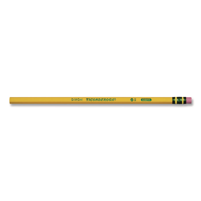 Pencils, F (#2.5), Black Lead, Yellow Barrel, Dozen