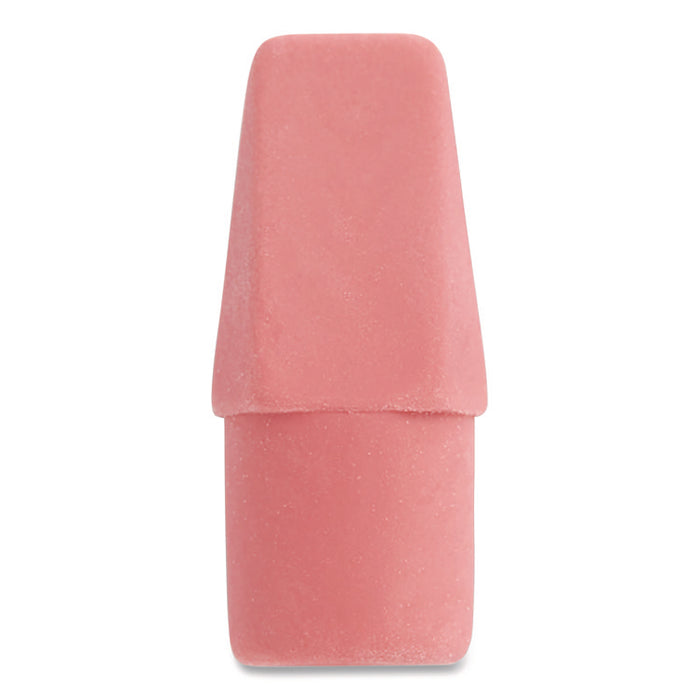 Wedge Cap Erasers, For Pencil Marks, Pink, 144/Box