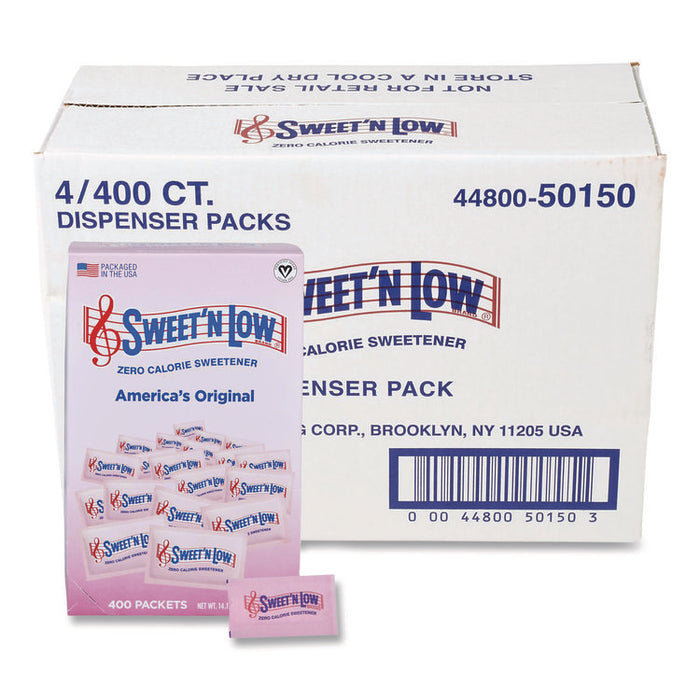 Sugar Substitute, 1 g Packet, 400/Box, 4 Box/Carton