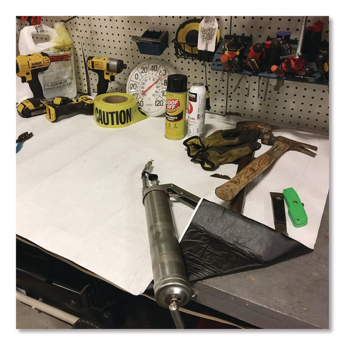 Mighty Mat Floor Pads, 0.5 gal, 32 x 78