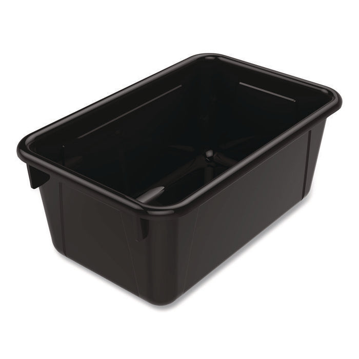 Cubby Bin, Neutral Tones, 1.8 gal, 7.8" x 12.09" x 5.18", Black, 5/Pack
