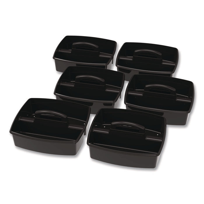 Large Caddy, 13 x 11 x 6.38, Black, 6/Pack