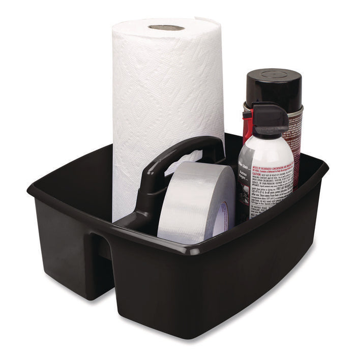 Large Caddy, 13 x 11 x 6.38, Black, 6/Pack