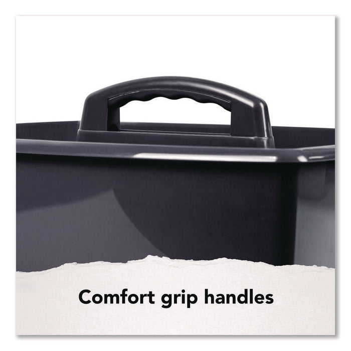Large Caddy, 13 x 11 x 6.38, Black, 6/Pack